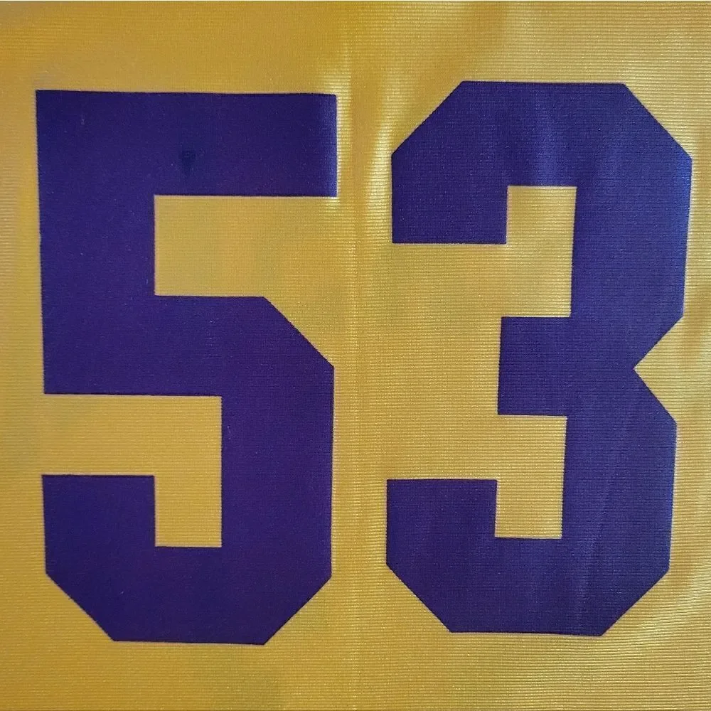 Chaska High School Hawks #53 Basketball Yellow Jersey